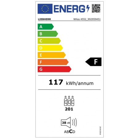 Vinoteca Liebherr WKes 4552 de 165cm de 201 botellas