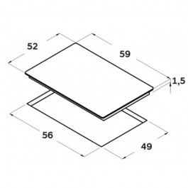 Placa Vitroceramica Hyundai HYPV3052DB2 60cm 3 Zonas