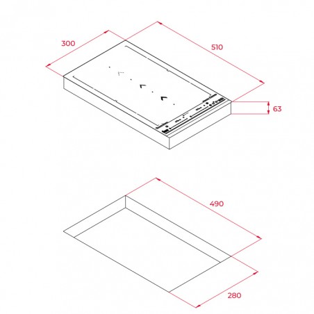 Placa inducción Flex Teka IZS 34600 DMS de 45cm