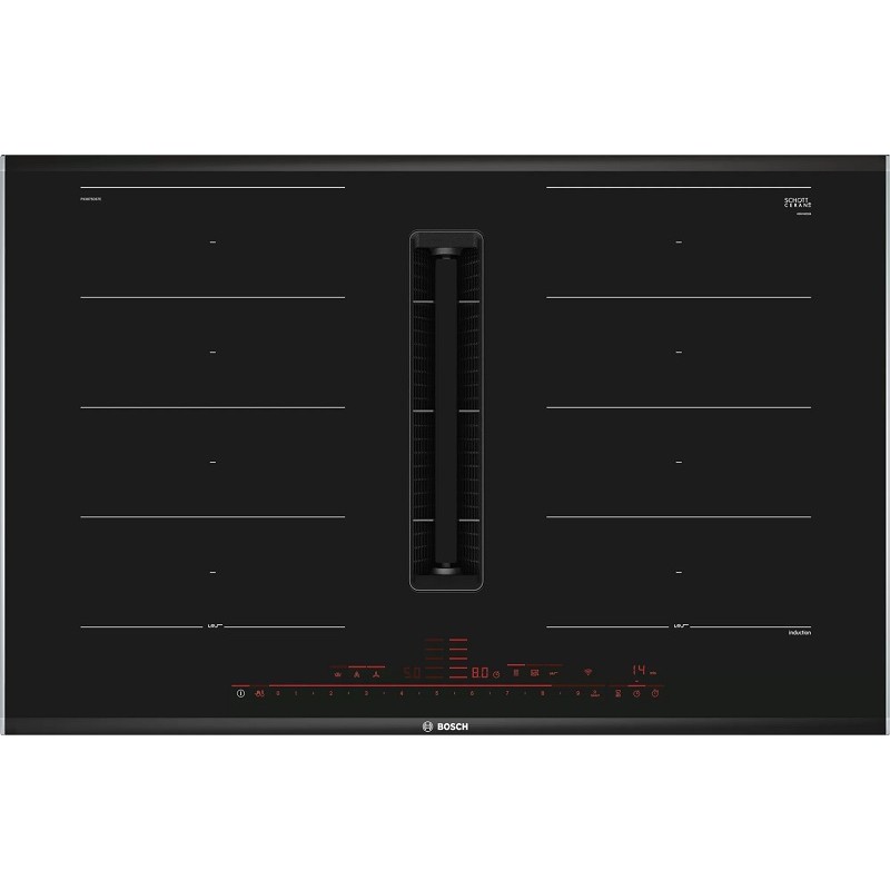 Placa Inducción con Extractor Bosch PXX875D67E de 80cm 4 Zonas