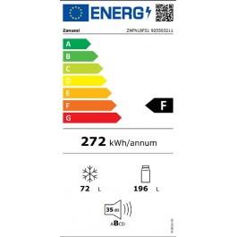 Frigorífico Combi Integrable Zanussi ZNFN18FS1 1772mm Clase F