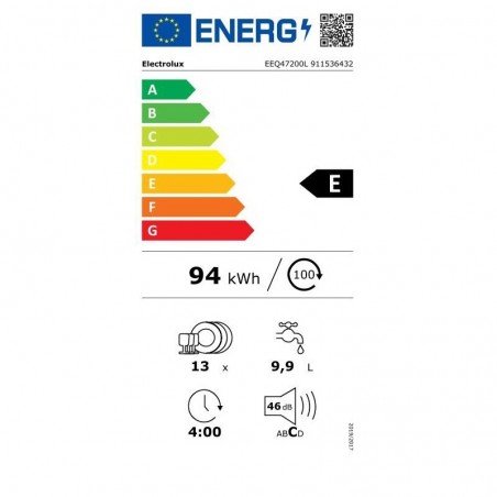 Lavavajillas Integrable AEG EEQ47200L 60cm Clase E