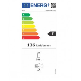 Frigorífico Beko RSSA290M31WN No Frost Clase F 151cm