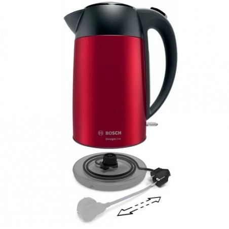 Hervidor Bosch TWK3P424 DesignLine Rojo 2400W