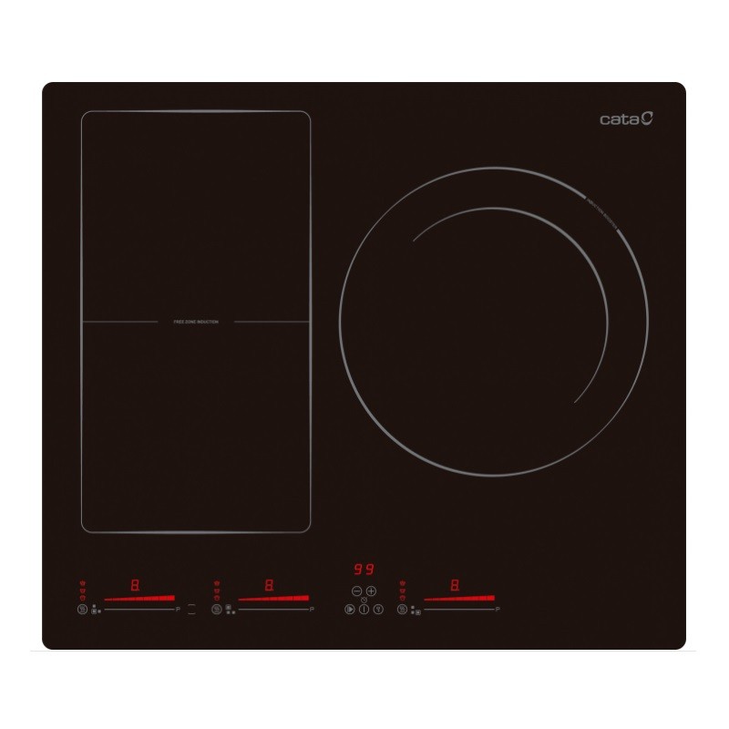 Vitroceramica Inducción Cata INSF6011BK 60cm 3 Zonas