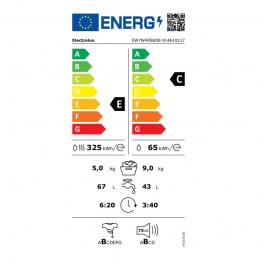 Lavadora secadora Electrolux EW7W4958OB de 9kg 1400rpm