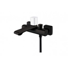 Comprar Grifo Baño/Ducha Nova LYR03NEBL Monomando LYRA Negro Maneta Blanca Oferta Outlet