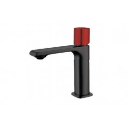 Comprar Grifo Lavabo Nova LYR01NERO Monomando LYRA Negro Maneta Roja Oferta Outlet