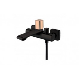 Comprar Grifo Baño/Ducha Nova LYR03NEOR Monomando LYRA Negro Maneta Dorada Oferta Outlet