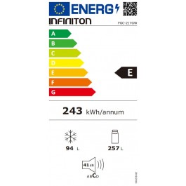 Combi Infiniton FGC-217 GW No Frost Cristal 200cm