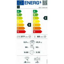 Lavasecadora Teka WDT 71040 WH libre de 10/6kg