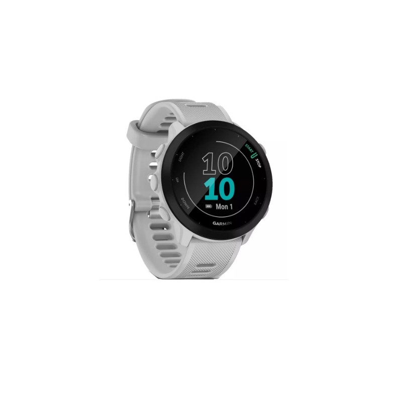 Smartwatch Garmin Forerunner 55/ Notificaciones/ Frecuencia Cardíaca/ GPS/ Blanco