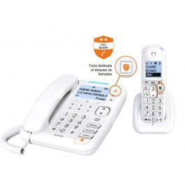 Combo de Telefono Fijo Alcatel XL785 Sobremesa e Inalambrico Blanco