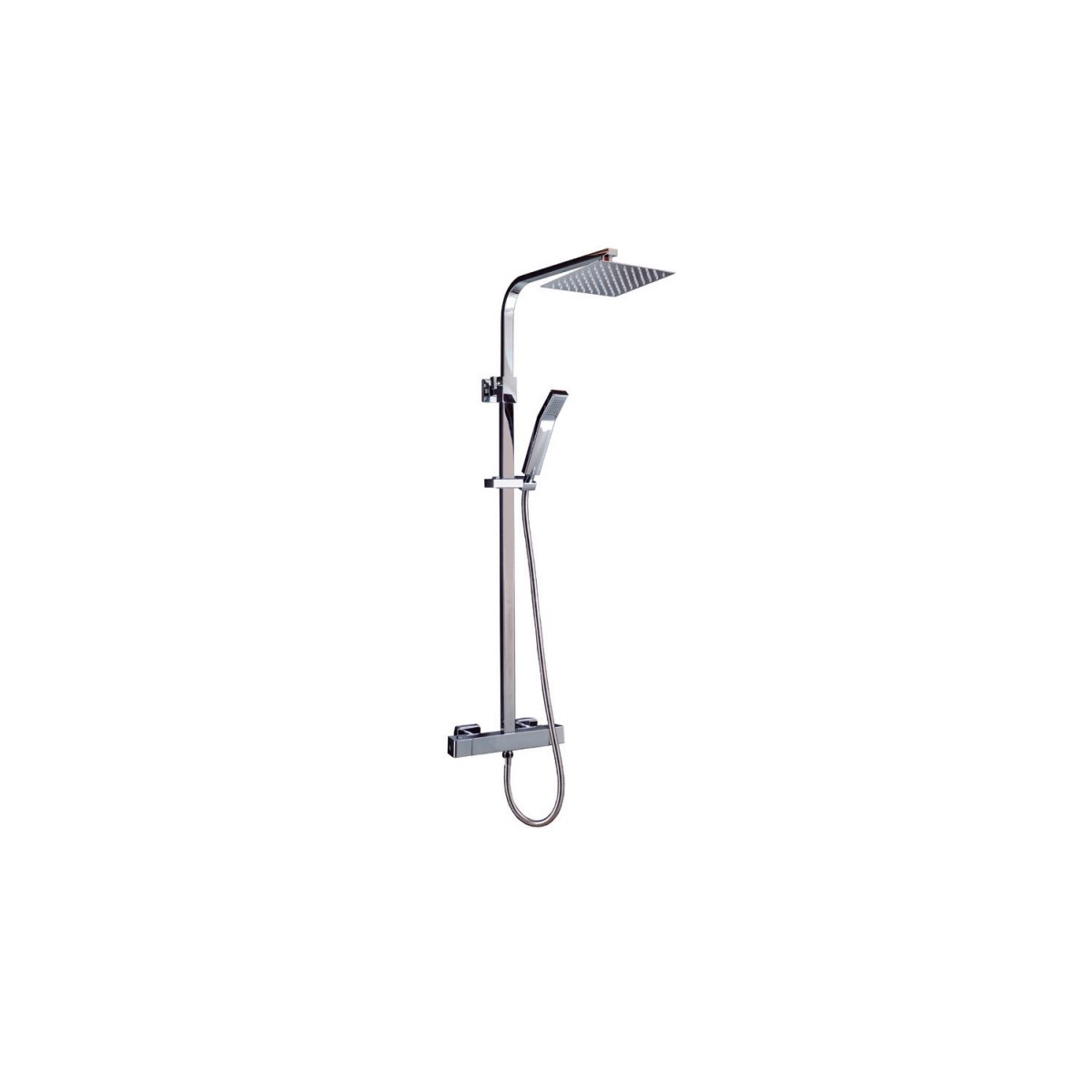 Col.Termostática Extensible Cuadrada Nova SQUARE Rociador 25 cms