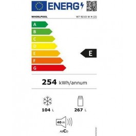 Frigorífico Combi Whirlpool W7921OWH Clase Clase E No Frost 201cm