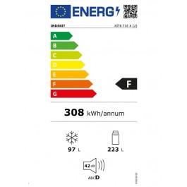 Frigorífico con Congelador Indesit XIT8T1EX Clase F 189cm