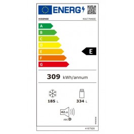 Frigorifico Americano Hisense RS677N4BIE 179cm No Frost