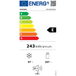 Frigorifico Combi Hisense RB390N4BW2 de 186cm No Frost