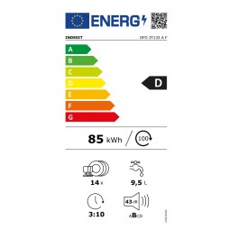 Lavavajillas Indesit DFO3T133AF de 60cm