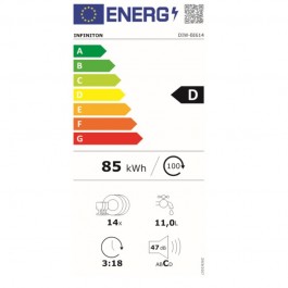 Lavavajillas integrable Infiniton DIWBI614 60cm Clase D