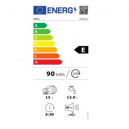 Lavavajillas Integrable Smeg ST65221 60cm Clase E