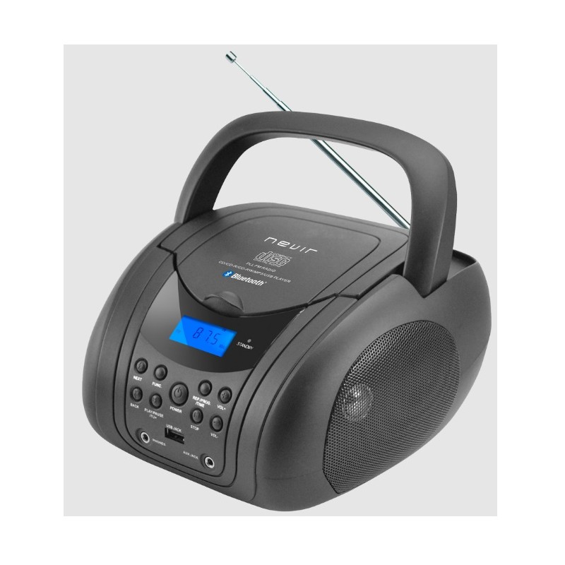 Radio CD Nevir NVR483UB Bluetooth Negro