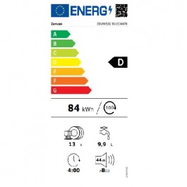 Lavavajillas integrable Zanussi ZDLN6531 60cm Clase D