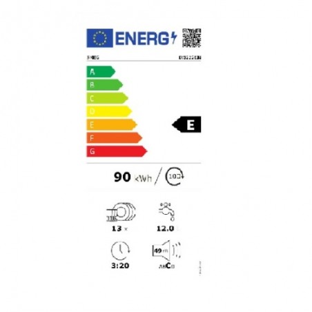 Lavavajillas Smeg LVS222BIN 60cm Clase E