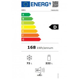 Frigorífico Smeg FAB30LPK5 Clase D 298 L