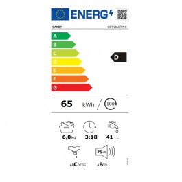 Lavadora Candy CST 06LET/1-S de 6kg 1000rpm