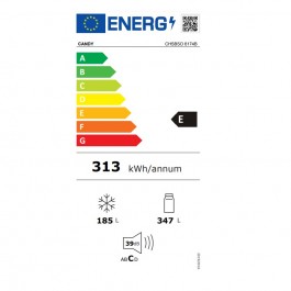 Frigorífico Side by Side Candy CHSBSO6174B 177cm NoFrost Clase E