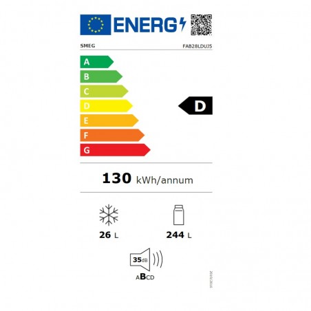 Frigorifico 1puerta Smeg FAB28LDUJ5 60cm Clase D