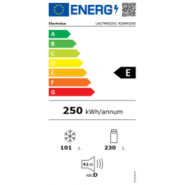 Frigorífico Combi Electrolux LNC7ME32W1 186cm NoFrost Clase E