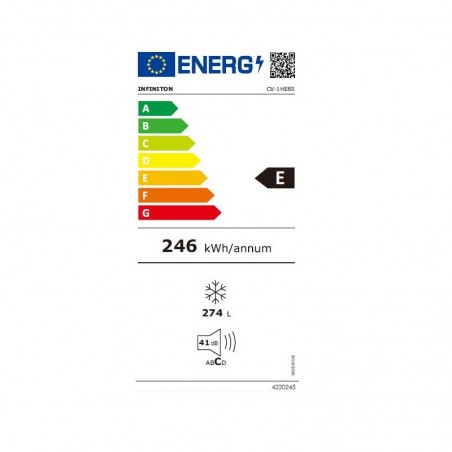Congelador Infiniton CV1HE85 185cm NoFrost Clase E