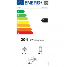 Frigorífico Combi Haier A3FE837CGJ 200cm NoFrost Clase D