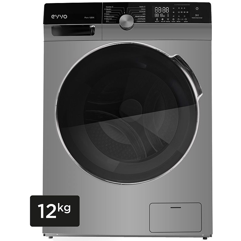 Lavadora Evvo Pure 12DX 1400rpm 12Kg Inox