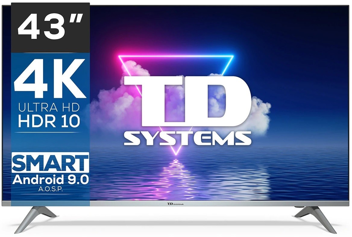 324,28 € - TV LED 109,22 cm (43) TD Systems K43DLJ12US