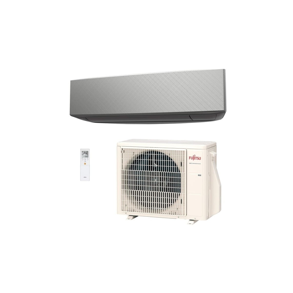 Aire Acondicionado Fujitsu ASY25-KE Plata Inverter 2150 Frigorias Split 1X1