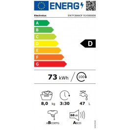 Lavadora integrable Electrolux EW7F3846OF 8kg 1400rpm