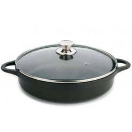 Comprar Cazuela Valira 4135/25 de 24cm Baja Induccion Tapa Vidrio Asas Oferta Outlet