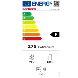 Frigorífico Combi Corbero CCH18021W NoFrost 181cm Clase F