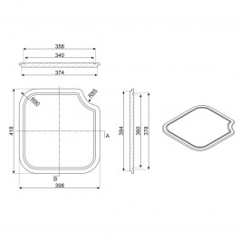 Tabla de cortar madera SMEG CB34