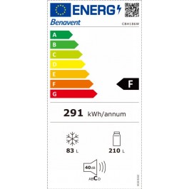 Frigorífico Combi Benavent CBH186W No Frost 186cm