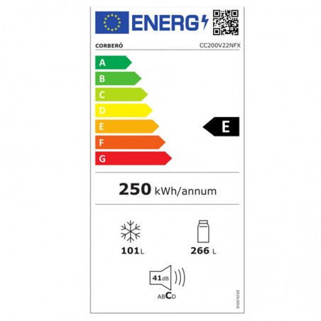 Frigorífico Combi Corbero CC200V22NFX No Frost