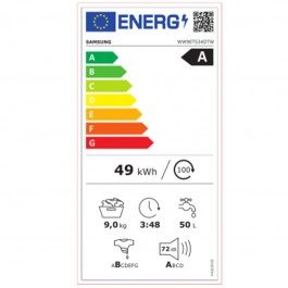 Lavadora Samsung WW90T534DTWS3 de 9Kg 1400rpm