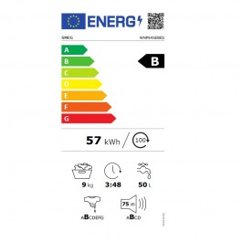 Lavadora Smeg WNP94SEBES 9kg 1400rpm