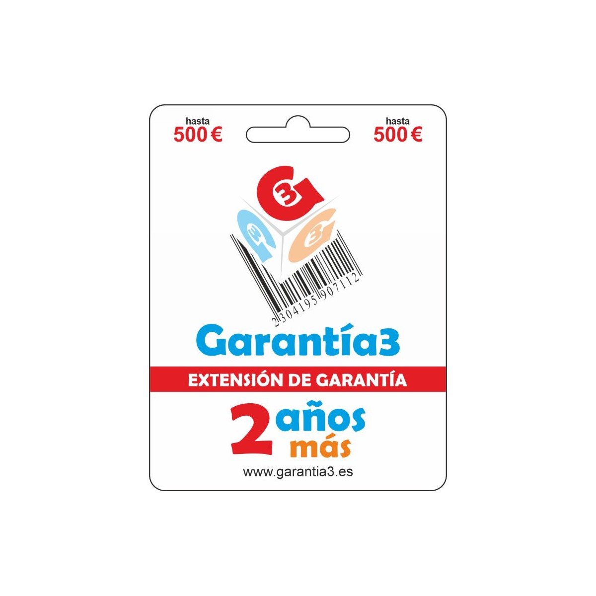 EXTENSIÓN DE GARANTÍA - 2 AÑOS MÁS - tope máximo 500€