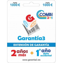 Comprar GARANTÍA3 - COMBI 2+1 - tope máximo 1000€ Oferta Outlet