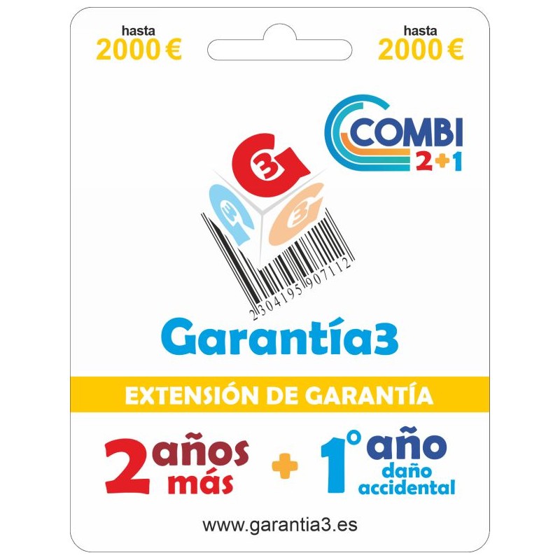 GARANTÍA3 - COMBI 2+1 - tope máximo 2000€