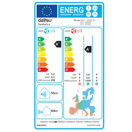 Aire Acondicionado Daitsu DSM9U2KDB 2x1Multi Liberty